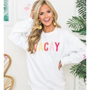Pink Lily Boutique "Vacay" sweatshirt